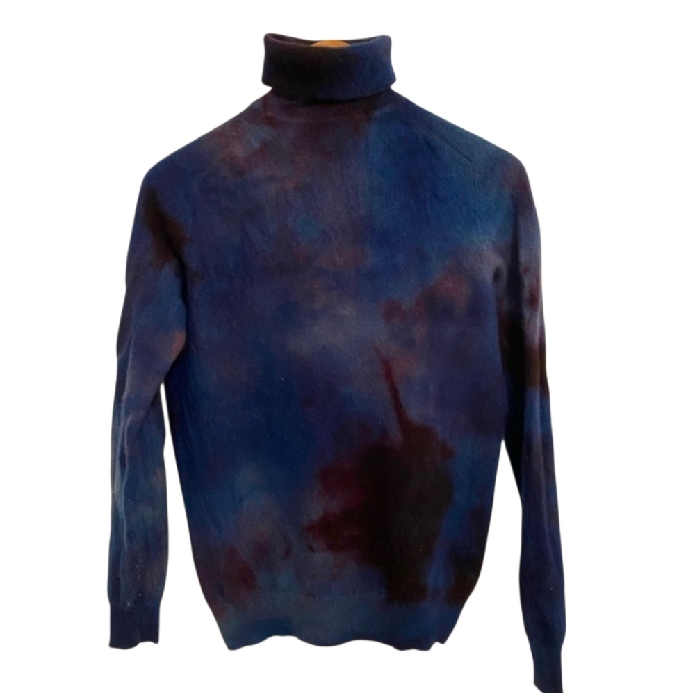 ✨️💲⬇️Lord & Taylor L 100% Cashmere Sweater hand dyed in T.O. by Courage My Love